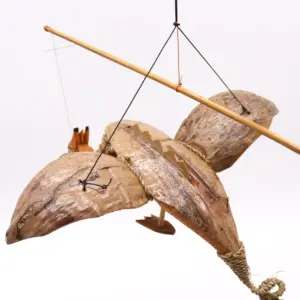 Natural Coconut Dragon Mobile 37cm | www.artisangoods.co.uk 2