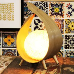 Natural Coconut Lamp – Natural Loop | www.artisangoods.co.uk 3