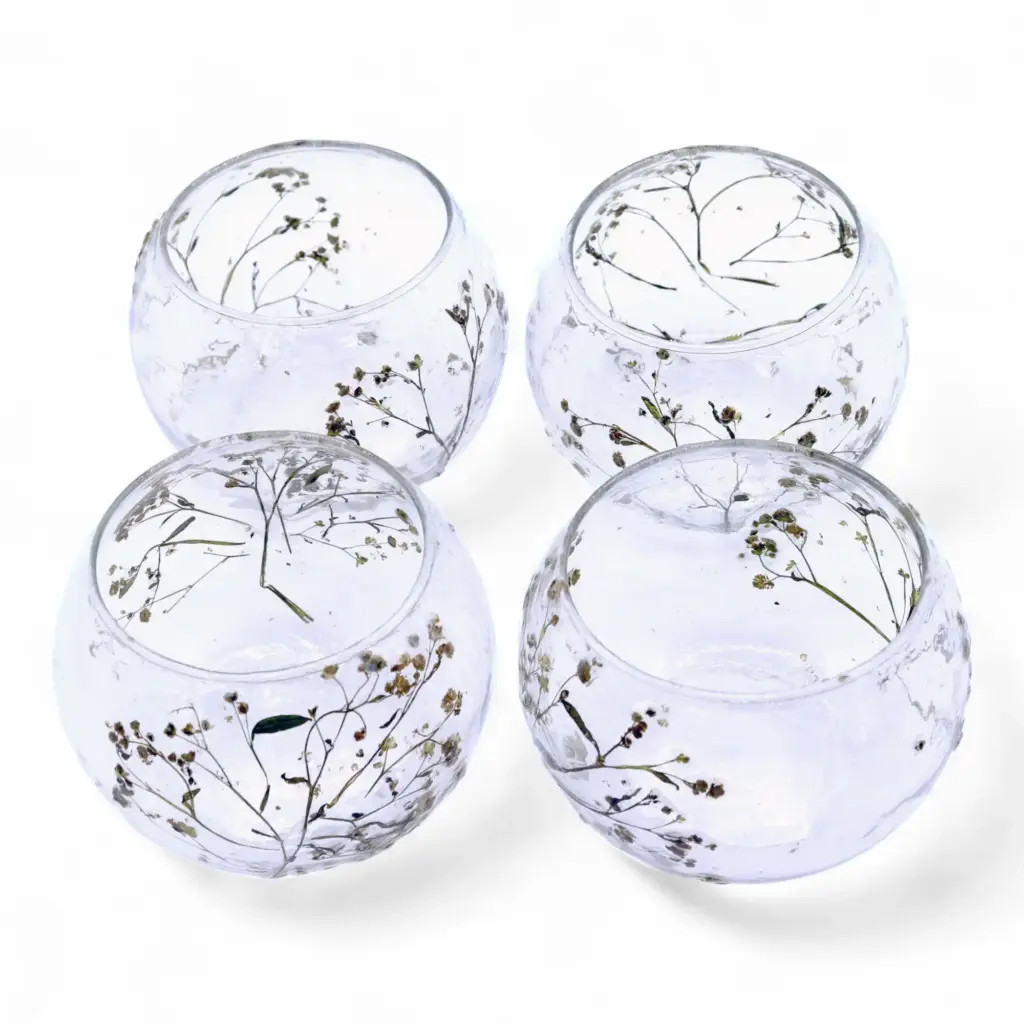 Natural Floral Glass – Bowl Candle Holder – Margarita – (8x10cm) | www.artisangoods.co.uk 5 Natural Floral Glass – Bowl Candle Holder – Margarita – (8x10cm) | www.artisangoods.co.uk 5