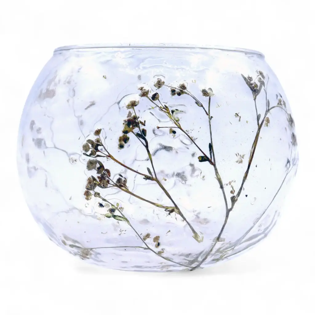 Natural Floral Glass – Bowl Candle Holder – Margarita – (8x10cm) | www.artisangoods.co.uk 2 Natural Floral Glass – Bowl Candle Holder – Margarita – (8x10cm) | www.artisangoods.co.uk 2