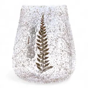 Natural Floral Glass – Large Bowl Candle Holder – Pino – (15x12cm) | www.artisangoods.co.uk 2