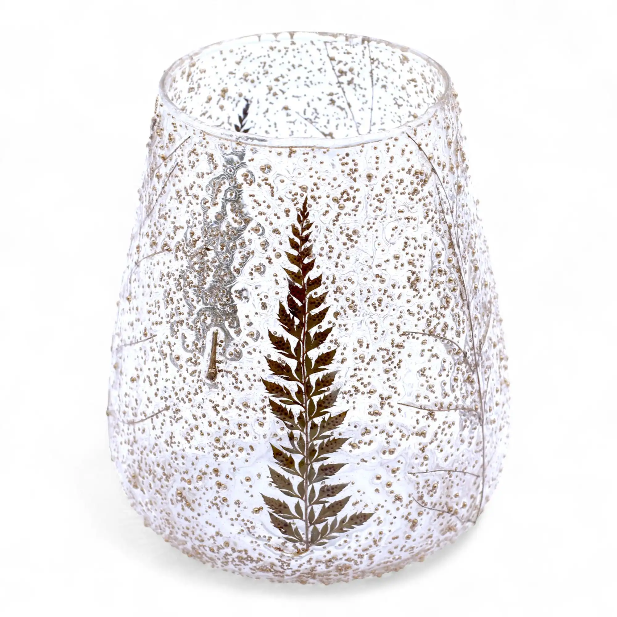 Natural Floral Glass – Large Bowl Candle Holder – Pino – (15x12cm) | www.artisangoods.co.uk 2 Natural Floral Glass – Large Bowl Candle Holder – Pino – (15x12cm) | www.artisangoods.co.uk 1