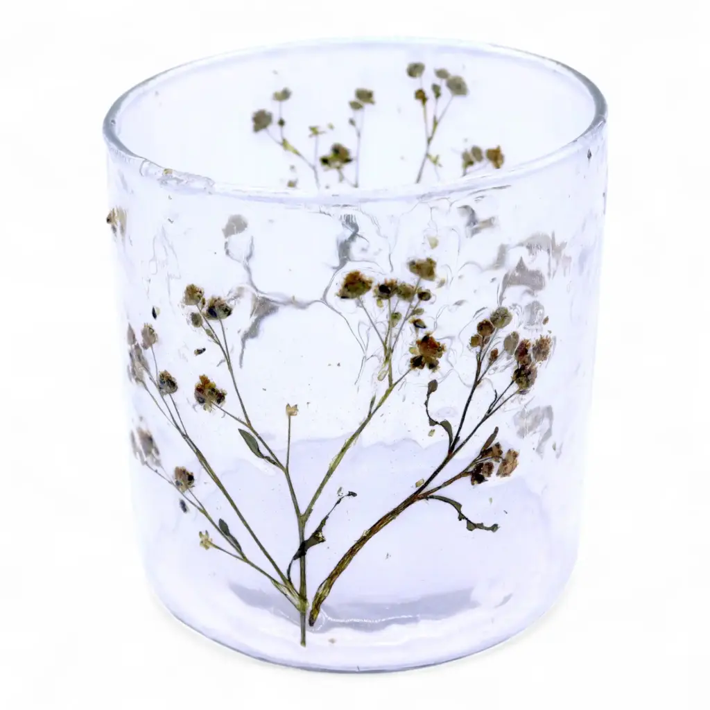 Natural Floral Glass – Straight Candle Holder – Margarita – (8x8cm) | www.artisangoods.co.uk 5 Natural Floral Glass – Straight Candle Holder – Margarita – (8x8cm) | www.artisangoods.co.uk 5