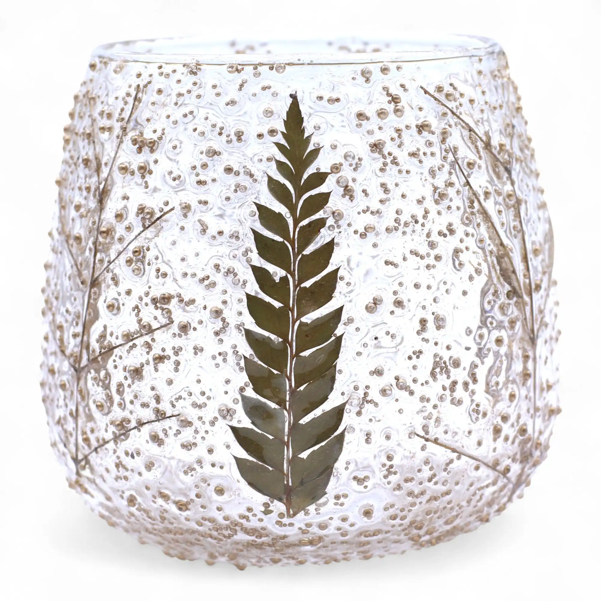 Natural Floral Glass – Straight Candle Holder – Pino – (10x9cm) | www.artisangoods.co.uk 3 Natural Floral Glass – Straight Candle Holder – Pino – (10x9cm) | www.artisangoods.co.uk 2