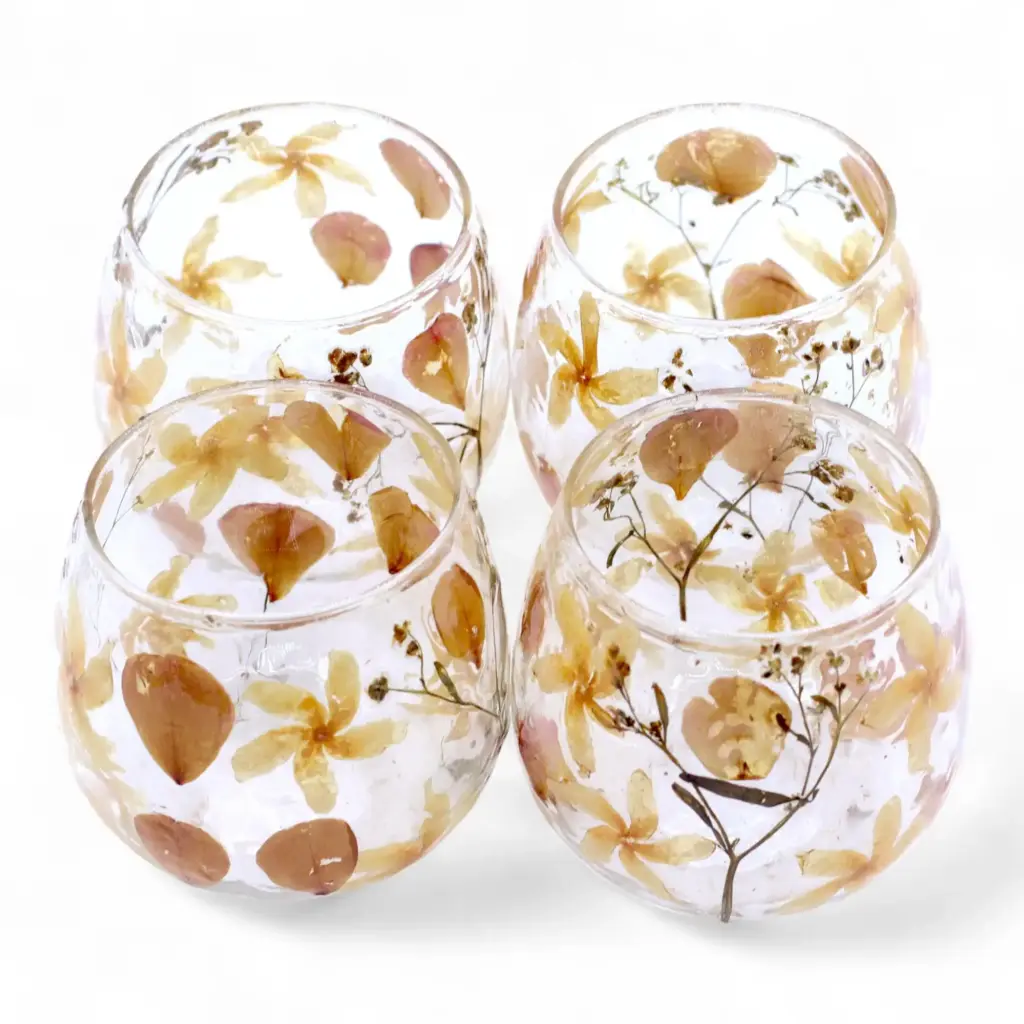Natural Floral Glass – Straight Candle Holder – Rosa – (8x8cm) | www.artisangoods.co.uk 5 Natural Floral Glass – Straight Candle Holder – Rosa – (8x8cm) | www.artisangoods.co.uk 5