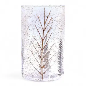 Natural Floral Glass – Tall Vase Candle Holder – Pino – (19x11cm) | www.artisangoods.co.uk 2
