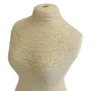 Natural Jewellery Display – Mannequin on Wooden Stand – Cream | www.artisangoods.co.uk 5