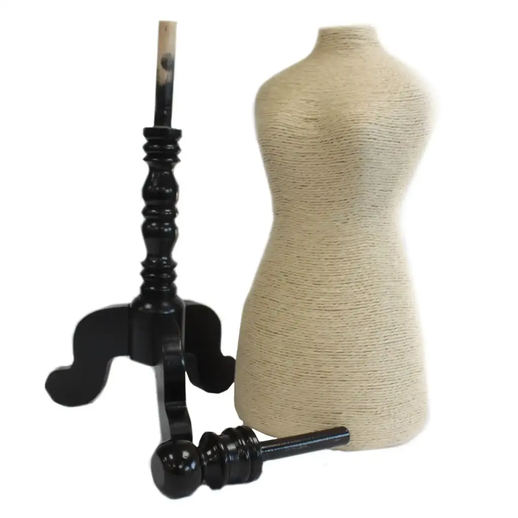Natural Jewellery Display – Mannequin on Wooden Stand – Cream | www.artisangoods.co.uk 2 Natural Jewellery Display – Mannequin on Wooden Stand – Cream | www.artisangoods.co.uk 2