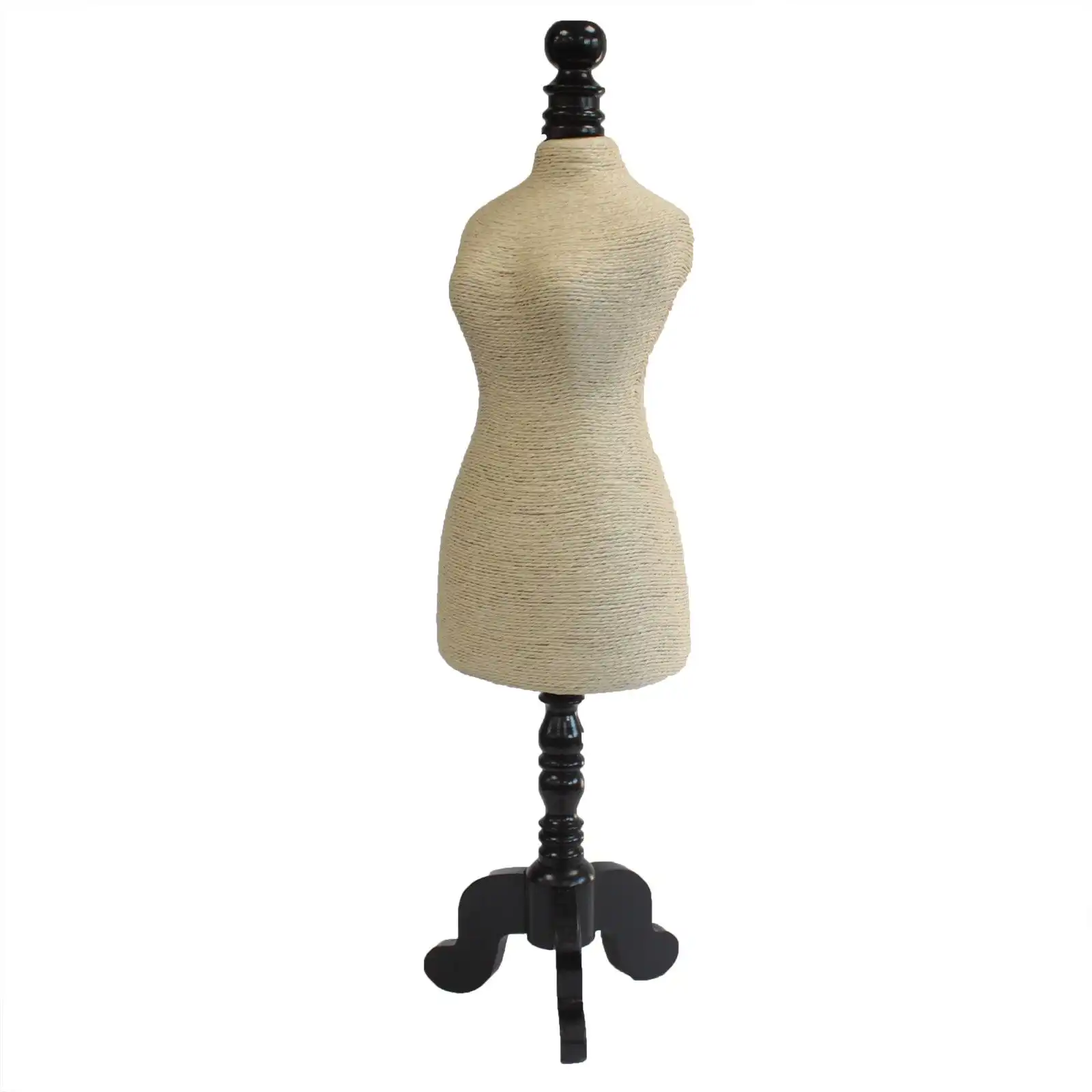 Natural Jewellery Display – Mannequin on Wooden Stand – Cream | www.artisangoods.co.uk 2 Natural Jewellery Display – Mannequin on Wooden Stand – Cream | www.artisangoods.co.uk 1
