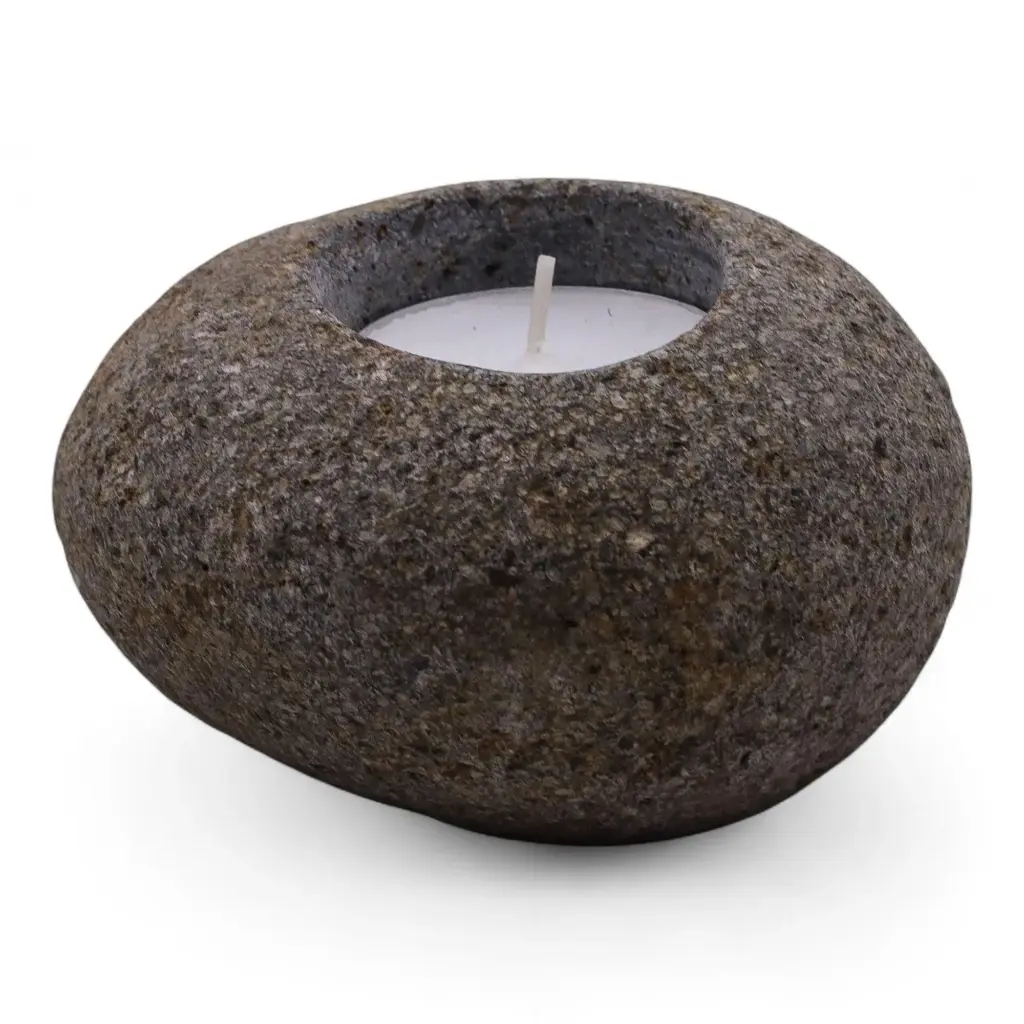 Natural Riverstone Candle Holder – Single Nightlight | www.artisangoods.co.uk 3 Natural Riverstone Candle Holder – Single Nightlight | www.artisangoods.co.uk 3