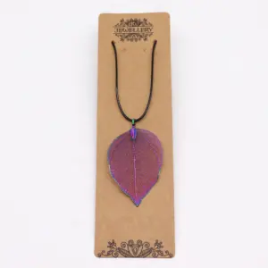 Necklace – Bravery Leaf – Multicoloured | www.artisangoods.co.uk 2
