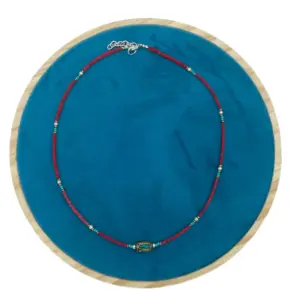 Nepalese Extra Fine Gem Necklace – Coral Tribal Bead | www.artisangoods.co.uk 2