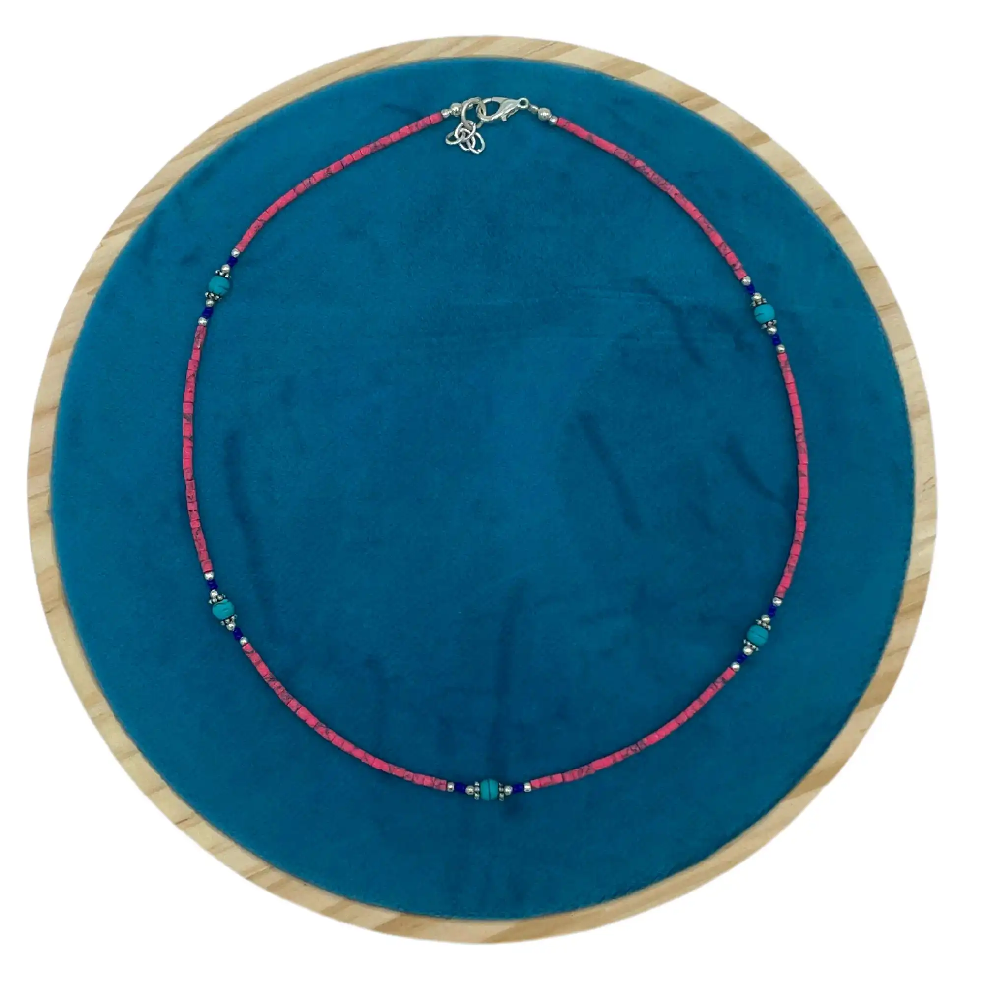 Nepalese Extra Fine Gem Necklace – Pink Coral & Turquoise Beads | www.artisangoods.co.uk 3 Nepalese Extra Fine Gem Necklace – Pink Coral & Turquoise Beads | www.artisangoods.co.uk 2