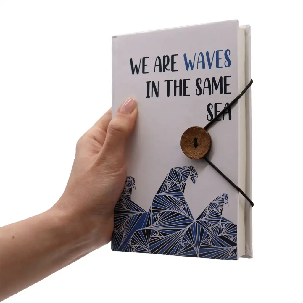 Notebook with strap – Waves in the same sea | www.artisangoods.co.uk 3 Notebook with strap – Waves in the same sea | www.artisangoods.co.uk 3