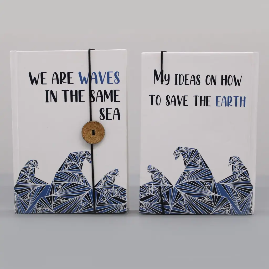 Notebook with strap – Waves in the same sea | www.artisangoods.co.uk 2 Notebook with strap – Waves in the same sea | www.artisangoods.co.uk 2