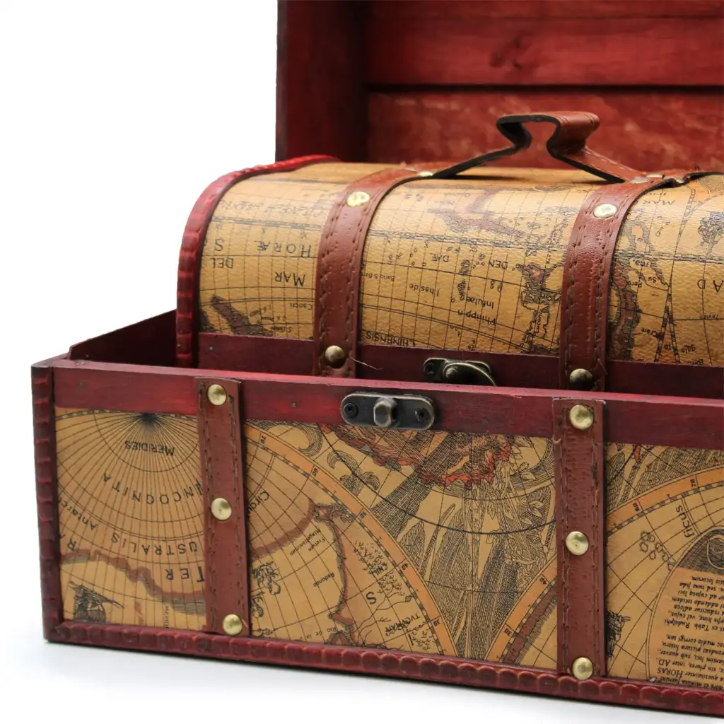 Old Map Chest – Set of 3 | www.artisangoods.co.uk 3