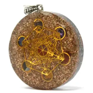 Orgonite Power Pendant – Multi Power Chakra – Lrg | www.artisangoods.co.uk 2