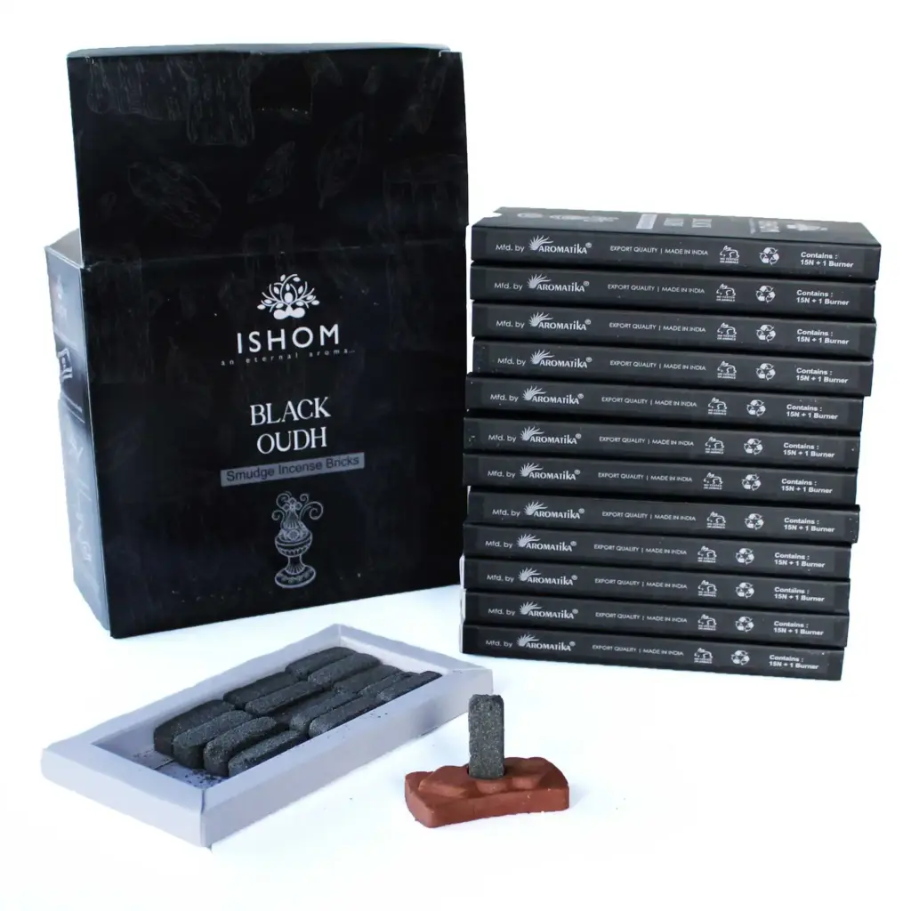 Pack of 15 Natural Incense Smudge Bricks and Burner – Black Wood | www.artisangoods.co.uk 2 Pack of 15 Natural Incense Smudge Bricks and Burner – Black Wood | www.artisangoods.co.uk 2