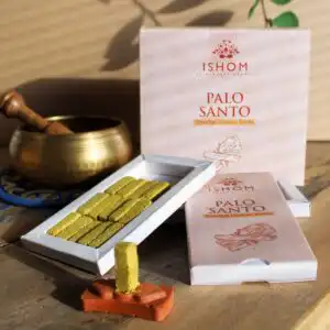 Pack of 15 Natural Incense Smudge Bricks and Burner – Palo Santo | www.artisangoods.co.uk 1