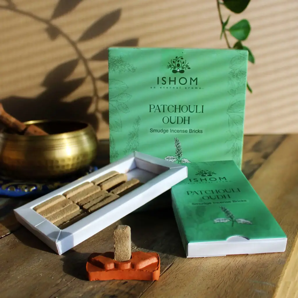 Pack of 15 Natural Incense Smudge Bricks and Burner – Patchouli Wood | www.artisangoods.co.uk Pack of 15 Natural Incense Smudge Bricks and Burner – Patchouli Wood | www.artisangoods.co.uk
