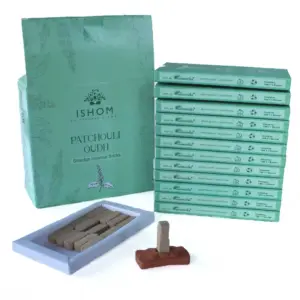 Pack of 15 Natural Incense Smudge Bricks and Burner – Patchouli Wood | www.artisangoods.co.uk 2