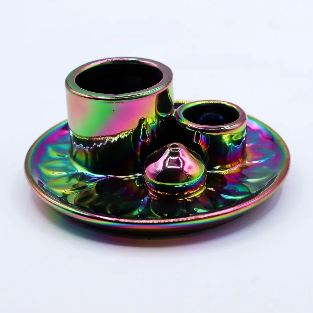 Palo Santo Stick & Smudge Holder – Mandala – Metalic Rainbow | www.artisangoods.co.uk 6