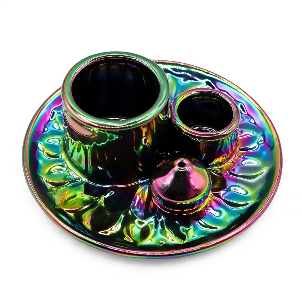 Palo Santo Stick & Smudge Holder – Mandala – Metalic Rainbow | www.artisangoods.co.uk