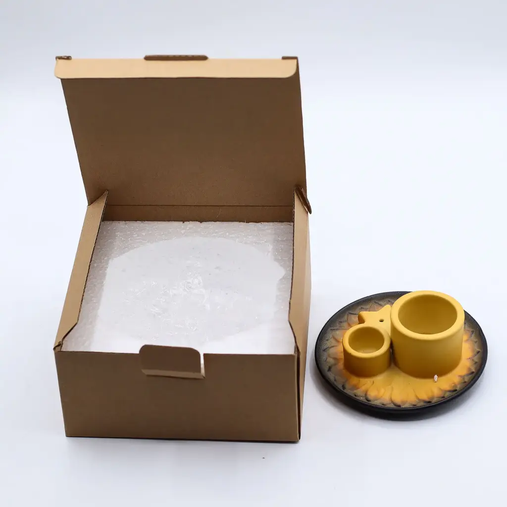 Palo Santo Stick & Smudge Holder – Mandala – Sand & Grey | www.artisangoods.co.uk 6