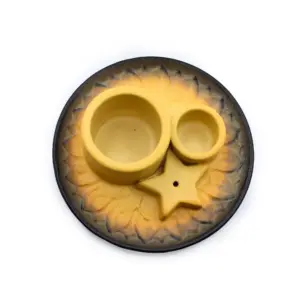 Palo Santo Stick & Smudge Holder – Mandala – Sand & Grey | www.artisangoods.co.uk 3