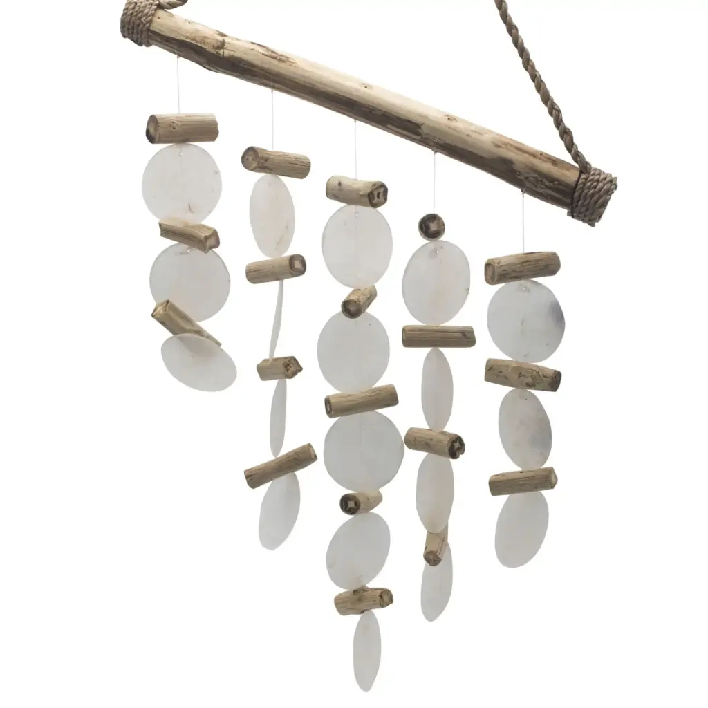 Pearl Effect Driftwood Chime | www.artisangoods.co.uk
