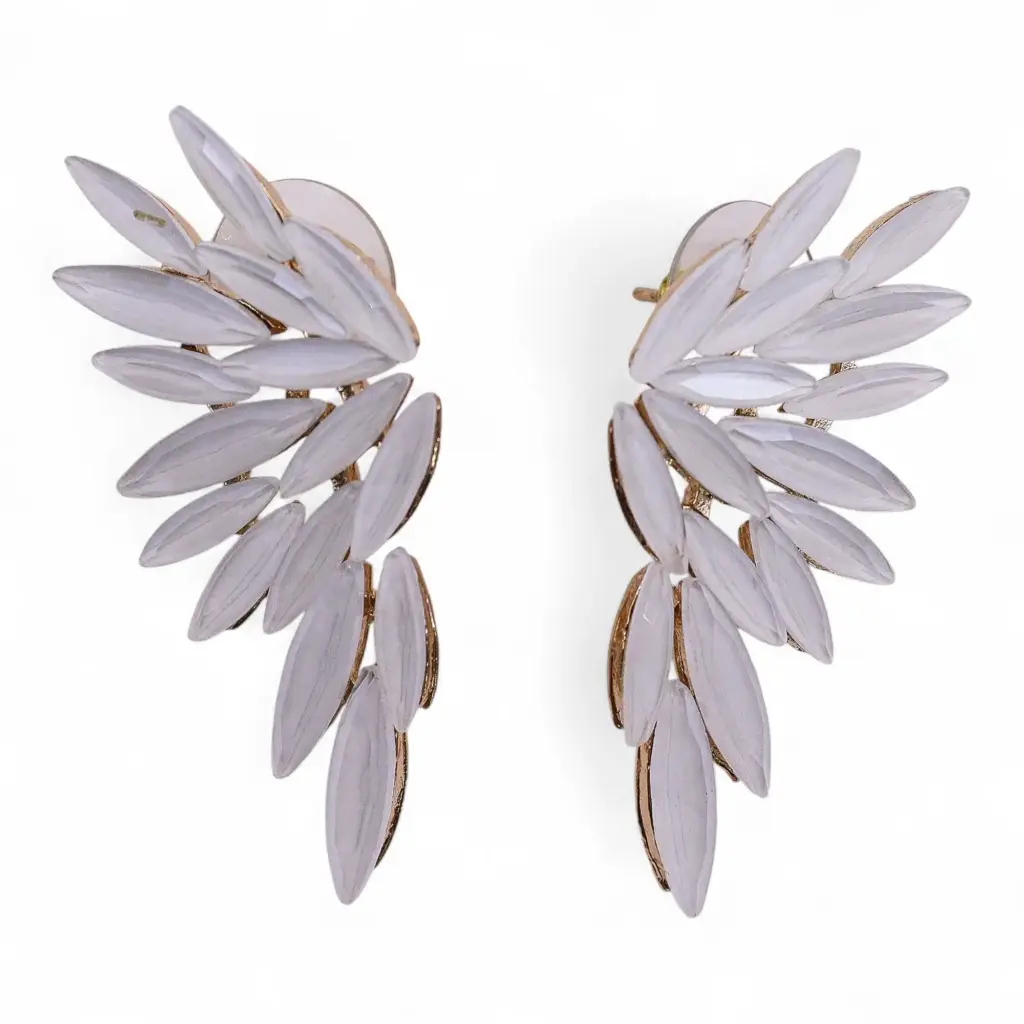 Pearl – Vintage Glass – Angel Wings – Earrings | www.artisangoods.co.uk 2