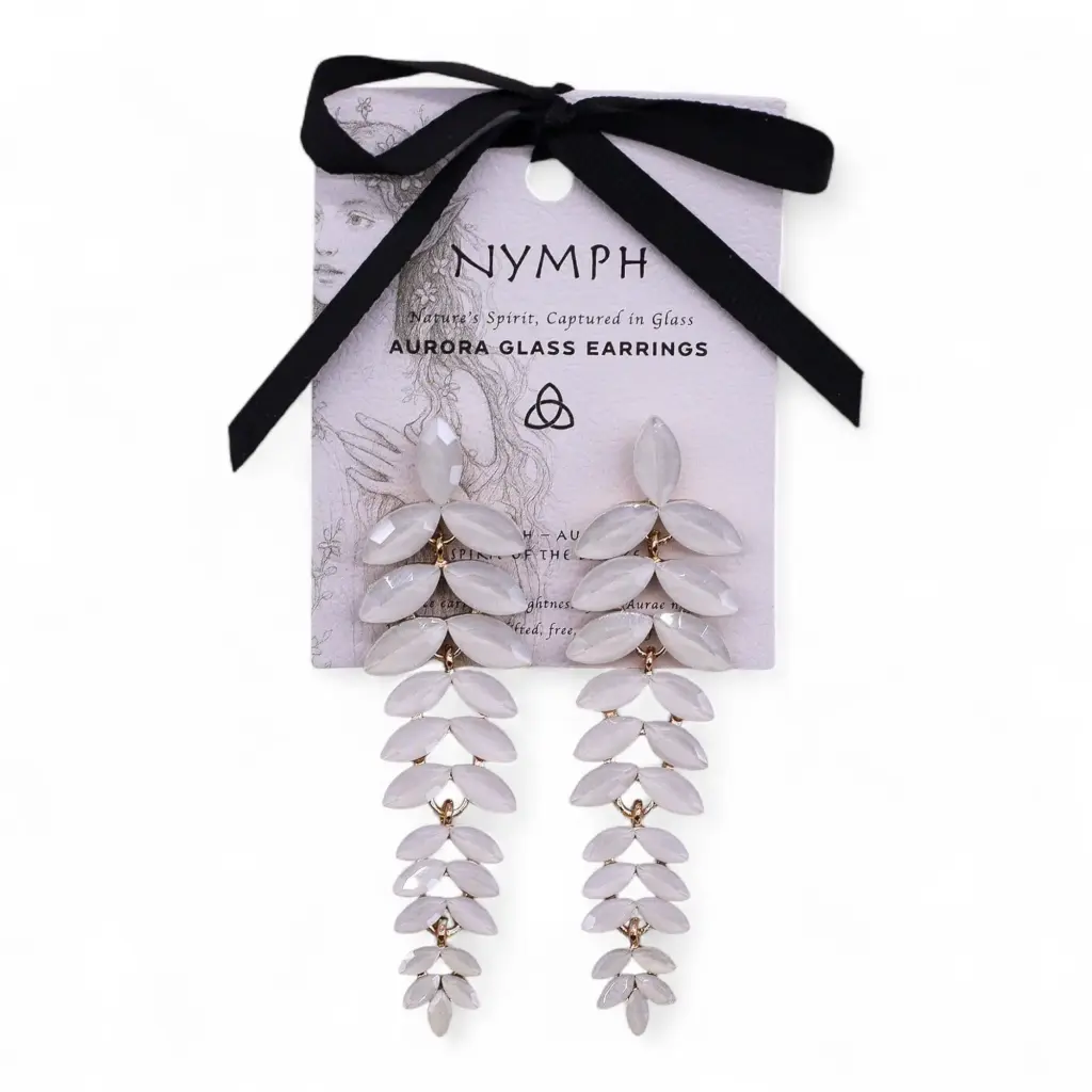 Pearl – Vintage Glass – Long Drop – Earrings | www.artisangoods.co.uk 3 Pearl – Vintage Glass – Long Drop – Earrings | www.artisangoods.co.uk 3