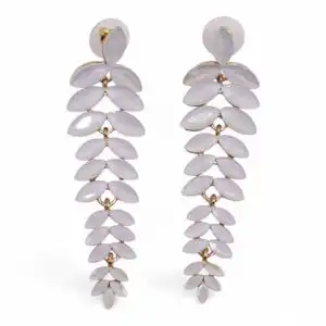 Pearl – Vintage Glass – Long Drop – Earrings | www.artisangoods.co.uk 1