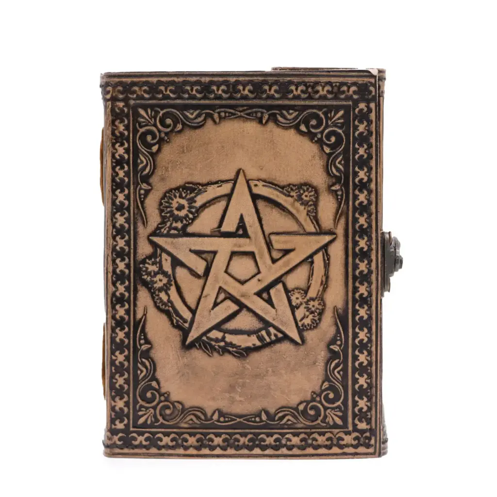 Pentacle – Esoteric Notebook – Anique Grey – 200 pages  Stich Edge- 17.5×12.5x3cm | www.artisangoods.co.uk