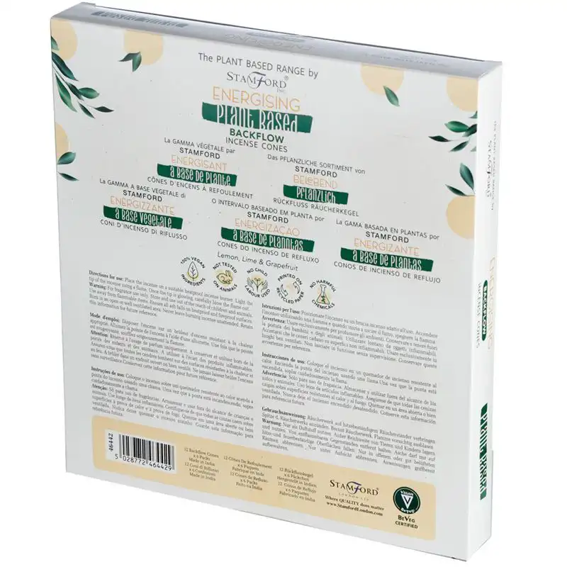 Plant Based Backflow Incense Cones – Energising | www.artisangoods.co.uk 4 Plant Based Backflow Incense Cones – Energising | www.artisangoods.co.uk 3