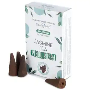 Plant Based Backflow Incense Cones – Jasmine Tea | www.artisangoods.co.uk 1