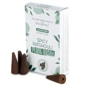 Plant Based Backflow Incense Cones – Spicy Patchouli | www.artisangoods.co.uk 1