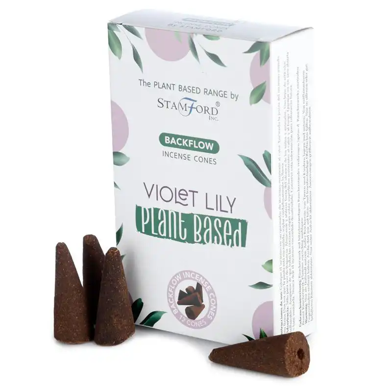 Plant Based Backflow Incense Cones – Violet Lilly | www.artisangoods.co.uk 2 Plant Based Backflow Incense Cones – Violet Lilly | www.artisangoods.co.uk 1