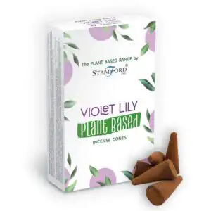 Plant Based Incense Cones – Violet Lilly | www.artisangoods.co.uk 1