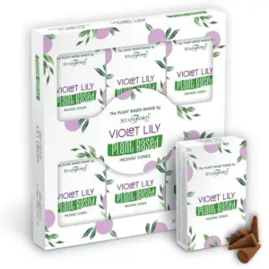 Plant Based Incense Cones – Violet Lilly | www.artisangoods.co.uk 2