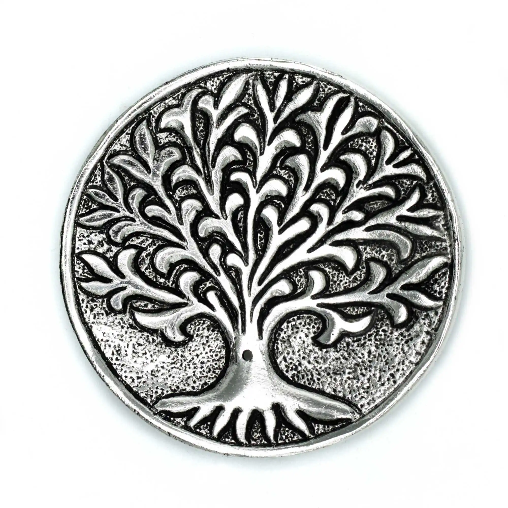 Polished Aluminium Tree of Life Incense Holder 10cm | www.artisangoods.co.uk 2 Polished Aluminium Tree of Life Incense Holder 10cm | www.artisangoods.co.uk 1
