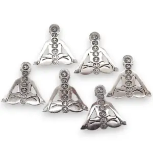 Polished Aluminum Seven Chakra Yoga Incense Holder | www.artisangoods.co.uk 5