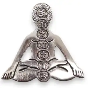 Polished Aluminum Seven Chakra Yoga Incense Holder | www.artisangoods.co.uk 1