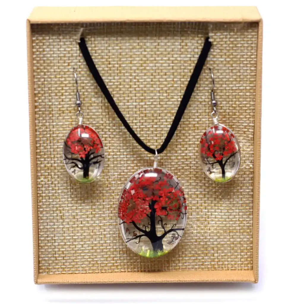 Pressed Flowers – Tree of Life set – Coral | www.artisangoods.co.uk 5 Pressed Flowers – Tree of Life set – Coral | www.artisangoods.co.uk 5