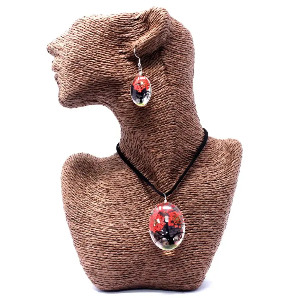 Pressed Flowers – Tree of Life set – Coral | www.artisangoods.co.uk