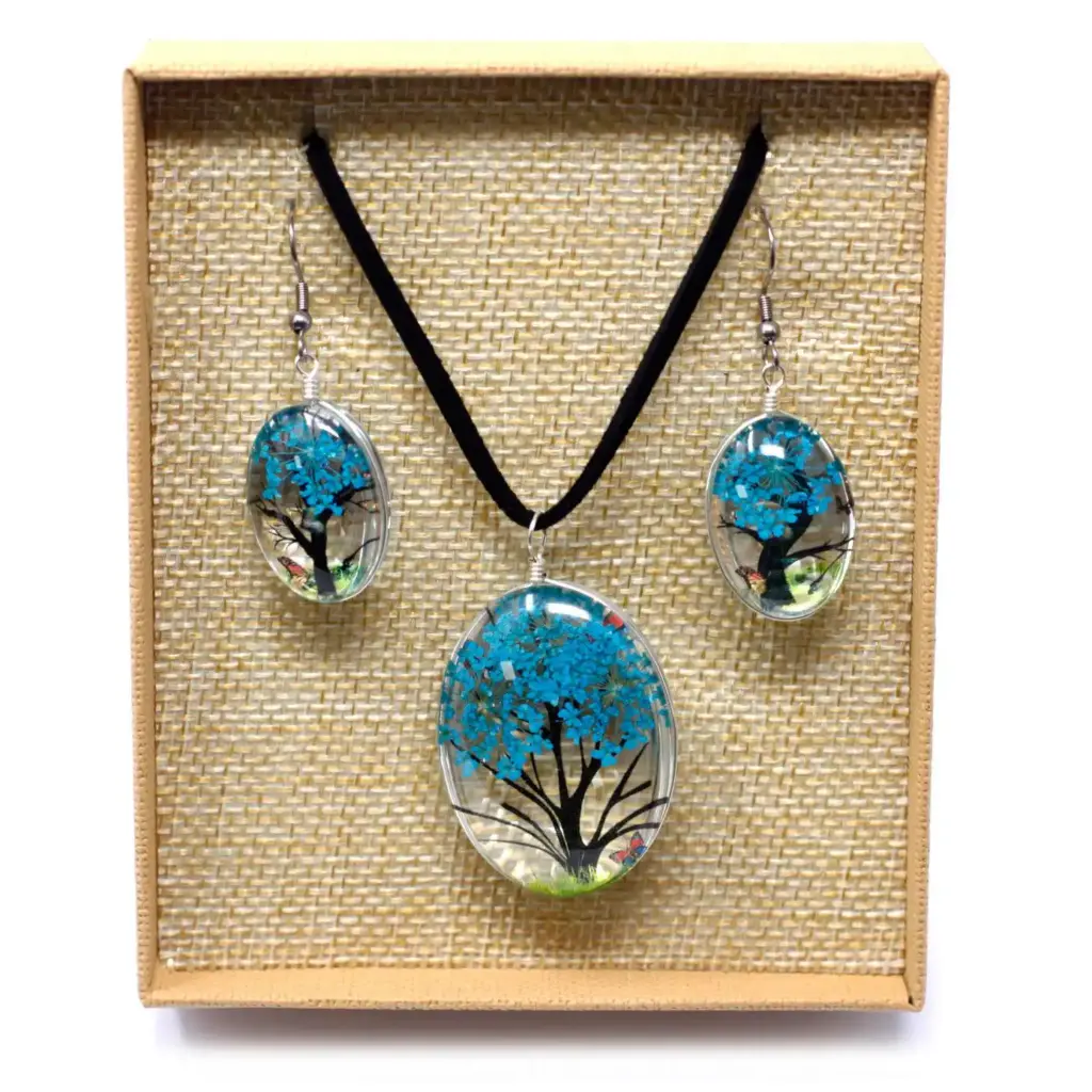 Pressed Flowers – Tree of Life set – Teal | www.artisangoods.co.uk 6 Pressed Flowers – Tree of Life set – Teal | www.artisangoods.co.uk 6
