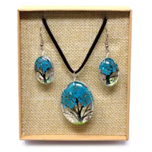 Pressed Flowers – Tree of Life set – Teal | www.artisangoods.co.uk 6