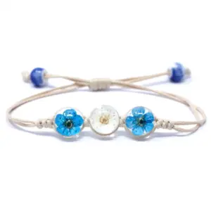 Pressed Flowers – Tri-Flower Braclet | www.artisangoods.co.uk 3
