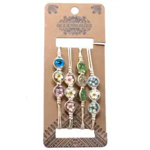 Pressed Flowers – Tri-Flower Braclet | www.artisangoods.co.uk 1