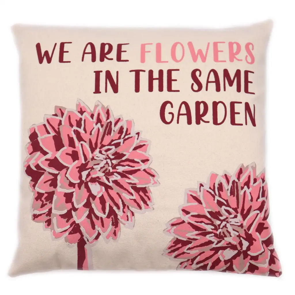 Printed Cotton Cushion Cover – We are Flowers – Olive, Pink and Natural | www.artisangoods.co.uk 6 Printed Cotton Cushion Cover – We are Flowers – Olive, Pink and Natural | www.artisangoods.co.uk 6